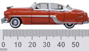 Oxford Diecast HO 87PC54004 Pontiac Chieftain 4-Door Sedan 1954, Coral Red/Winter White