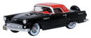 Oxford Diecast HO 87TH56008 1956 Ford Thunderbird, Raven Black/Fiesta Red