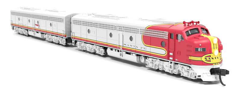 PREORDER BLI 8810 EMD E8 A/B, ATSF 81L / 81A, Warbonnet, A-unit Paragon4 Sound/DC/DCC, Unpowered B-unit, N