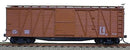 Accurail HO 4398 40' Single-Sheathed Wood Boxcar with Wood Doors & Steel Ends Kit, Data Only (Mineral Red)