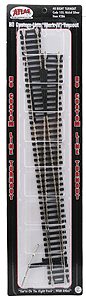 Atlas HO 286 Code 100 Custom Line Mark IV Turnout, No. 8, Right Hand
