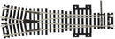 Atlas HO 390 Code 100 Mark V Turnout, Customline, Wye