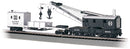 Bachmann Trains HO 16102 250-Ton Crane Derrick with Boom Tender, Silver Series, Atchison, Topeka & Santa Fe (black, silver)
