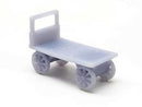 All Scale Miniatures G 870985 Luggage Carts Unpainted 3D Printed Parts (5), Undecorated/Unlettered