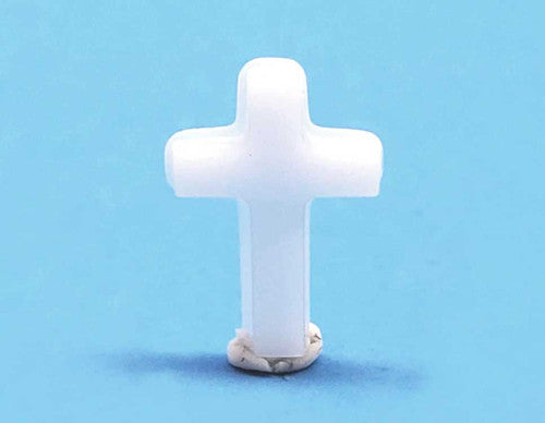 All Scale Miniatures 1600959 Military Cross Tombstones Unpainted 3D Printed Parts (5), Undecorated/Unlettered