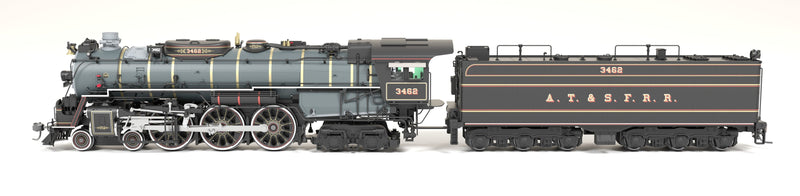 PREORDER Broadway Limited Imports HO 8875 3460 Class 4-6-4 Steam Locomotive, Atchison Topeka & Santa Fe "Ornate 1870s Fantasy"