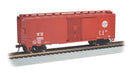 Bachmann Trains HO 15015 Steam-Era 40' Steel Boxcar, Silver Series, Western Maryland