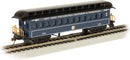 Bachmann Trains HO 15105 Old-Time Wood Coach with Round-End Clerestory Roof, Baltimore & Ohio (Royal Blue Scheme, blue, black)