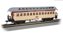 Bachmann Trains HO 15106 Old Time Wood Coach with Round-End Clerestory Roof, Old Colony Railroad (yellow, red)