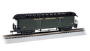 Bachmann Trains HO 15308 Old Time Wood Baggage with Round-End Clerestory Roof, East Broad Top (green, gray)