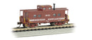 Bachmann Trains N 16859 Northeast-Style Steel Cupola Caboose, Silver Series, Western Maryland