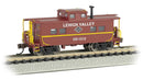 Bachmann Trains N 16867 Northeast-Style Steel Cupola Caboose, Silver Series, Lehigh Valley