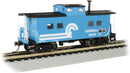 Bachmann Trains HO 16822 Northeast-Style Steel Cupola Caboose, Silver Series, Conrail 18619 (blue, white)