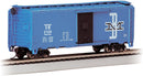 Bachmann Trains HO 16003 Pullman-Standard PS-1 40' Steel Boxcar, Silver Series, Boston & Maine