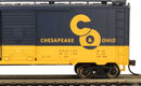 Bachmann Trains HO 16002 Pullman-Standard PS-1 40' Steel Boxcar, Silver Series, Chesapeake & Ohio