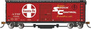 Bachmann Trains HO 16324 Track Cleaning 40' Boxcar, Removable Dry Pad, Silver Series, Santa Fe