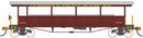 Bachmann Trains HO 17433 Open-Sided Excursion Car with Seats, Silver Series, Cumbres & Toltec Scenic Railroad