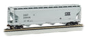 Bachmann Trains HO 17501 Silver Series 56' ACF Center-Flow Covered Hopper, CSX Transportation
