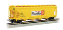 Bachmann Trains HO 17534 56' ACF Center-Flow Covered Hopper, Silver Series, Shell Oil Company, Chemical Plastics SCPX
