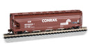 Bachmann Trains N 17566 56' 4-Bay Center-Flow Hopper, Silver Series, Conrail 892056 (Boxcar Red, white)