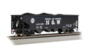 Bachmann Trains HO 17607 40' Quad Hopper, Silver Series, Norfolk & Western