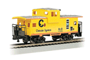 Bachmann Trains HO 17709 36' Wide-Vision Caboose, Silver Series, Chessie System