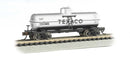 Bachmann Trains N 17865 ACF 36' 6" 10,000-Gallon Tank Car, Silver Series, Texaco