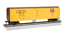 Bachmann Trains HO 17912 50' Steel Mechanical Reefer, Silver Series, Chicago, Burlington & Quincy