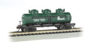 Bachmann Trains N 17152 3-Dome Tank Car, Ready-to-Run, Canadian Chemical Co., Ltd. GATX (green, white, black; Chemcell Logo)