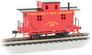 Bachmann Trains HO 18407 4-Wheel Wood Bobber Caboose, Silver Series, Denver & Rio Grande Western