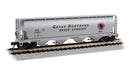 Bachmann Trains N 19164 Canadian Cylindrical 4-Bay Grain Hopper, Silver Series, Great Northern