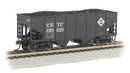 Bachmann Trains HO 19516 USRA 55-Ton Outside-Braced Hopper with Load, Silver Series, Erie 159106 (black)
