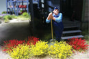Bachmann Trains 31045 Grass Tufts, SceneScapes, Yellow, Red 3/8" 1cm Tall Fibers (50)