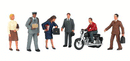 Bachmann Trains O 33151 City People with Motorcycle, SceneScapes (7)