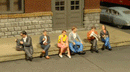Bachmann Trains O 33161 Platform Passengers, SceneScapes (6), Seated