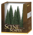 Bachmann Trains HO 32001 Pine Trees, SceneScapes, 5 to 6" 12.7 to 15.2cm (6)