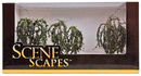 Bachmann Trains HO 32014 Willow Trees, SceneScapes, 3, 3-1/2" 7.6, 8.9cm (3)