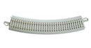 Bachmann Trains HO 44703 Curved Track with Nickel Silver Rail, Gray Roadbed, Concrete Ties, E-Z Trac, 22" 55.9cm Radius (4)