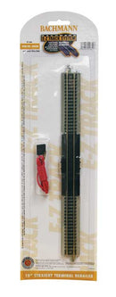 Bachmann Trains N 44820 E-Z Track Straight Terminal Rerailer with Wire, 10" Long