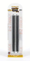 Bachmann Trains N 44815 Straight Track with Nickel Silver Rail & Gray Roadbed, E-Z Track, 10" (6)