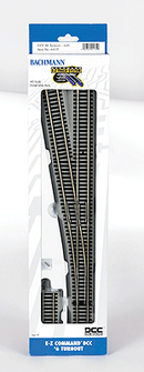 Bachmann Trains HO 44135 Decoder-Equipped Nickel-Silver Turnout, E-Z Track,