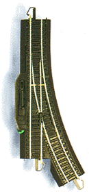 Bachmann Trains HO 44461 Remote-Control Turnout with Steel Rail, E-Z Track, Left Hand