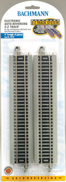 Bachmann Trains On30 44548 Reversing System, E-Z Track, 9" Straight with Nickel Silver Rail & Gray Roadbed (4)