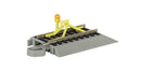 Bachmann Trains HO 44593 Nickel Silver Rail & Gray Roadbed, E-Z Track, Track Bumper with Flashing LED