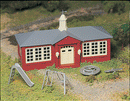 Bachmann Trains O 45611 Plasticville U.S.A. Classic Kits, School House with Playground Equipment