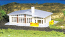 Bachmann Trains N 45904 Shell Gas Station, Assembled, 3-1/2 x 5-1/2" 8.9 x 14cm