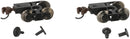 Bachmann Trains N 42536 Friction-Bearing Freight Trucks with Wheels and E-Z Mate Knuckle Couplers, 1 Pair