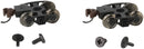 Bachmann Trains N 42537 Roller-Bearing Freight Trucks with Wheels and E-Z Mate Knuckle Couplers, 1 Pair