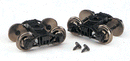 Bachmann Trains On30 29901 Arch Bar Freight Trucks with Metal Wheelsets, Spectrum, 1 Pair