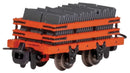 Bachmann Trains HOn30 77317 Narrow Gauge Slate Gondola with Load, Red
